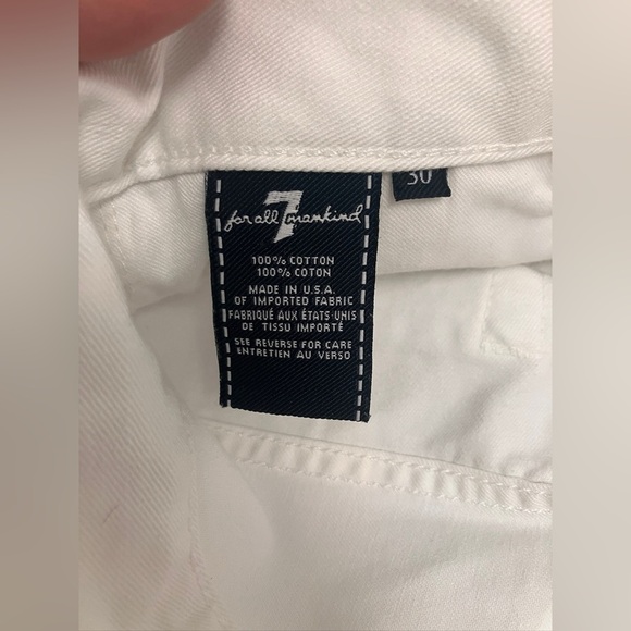 7 FOR ALL MANKIND “Paxtyn” white skinnies - Picture 5 of 5